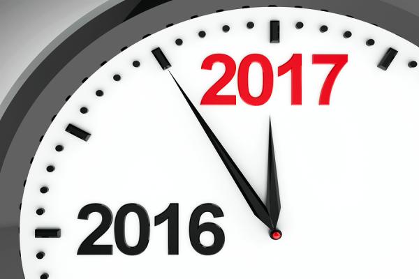 hodiny s rokmi 2016 a 2017