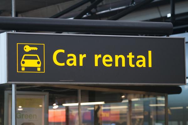 reklamný banner Car rental
